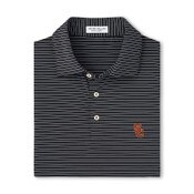 USC Trojans Men's Peter Millar Black Hemlock Performance Jersey Polo